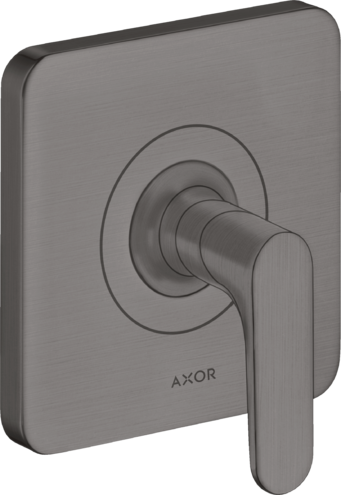 Купить купить запорный вентиль axor citterio m, с рычаговой рукояткой, скрытого монтажа, шлифованный черный, хром арт. 34960340