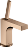 Купить купить смеситель раковины axor citterio 90, с тонкой рукояткой, для гостевой раковины, со сливным гарнитуром, полированное красное золото арт. 39035300