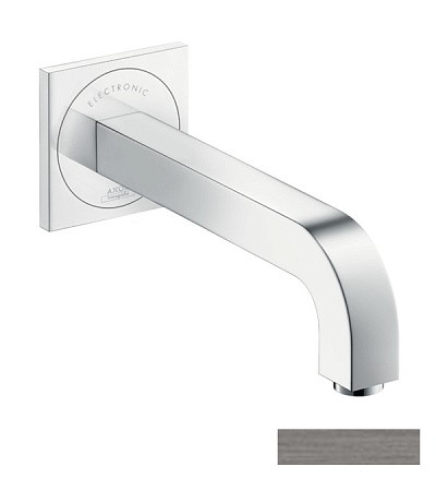 Купить купить электронный смеситель настенный axor citterio с изливом 221 мм, матовый черный, хром арт. 39118340