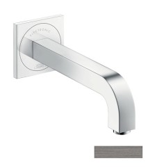 Электронный смеситель настенный AXOR Citterio с изливом 221 мм, матовый черный, хром арт. 39118340