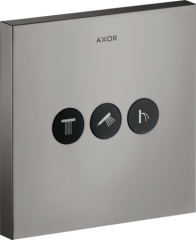 Вентиль AXOR ShowerSelect для 3 потребителей, квадратный, СМ, полированный черный, хром арт. 36717330