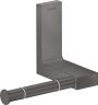 Купить купить держатель туалетной бумаги axor universal rectangular, матовый черный, хром арт. 42656340