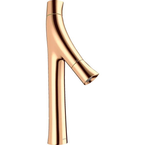 Купить купить смеситель для раковины axor starck organic 170, с двумя рукоятками, для накладной раковины, с не запираемым сливным набором, полированная бронза арт. 12012130