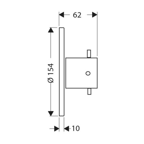 Купить купить запорный вентиль axor starck, для скрытого монтажа, хром арт. 10970000
