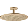 Купить купить верхний душ axor showersolutions, 350, 1 jet, потолочным подсоединением, шлифованная бронза арт. 26035140