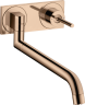 Купить купить смеситель для кухни axor uno однорычажный, настенный, полированное красное золото арт. 38815300