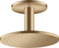Купить купить верхний душ axor showersolutions 250 2jet, с потолочным подсоединением, матовая бронза арт. 35297140