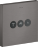 Купить купить вентиль axor showerselect для 3 потребителей, квадратный, см, матовый черный, хром арт. 36717340